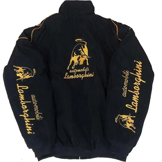 New Cross-Border F1 Lamborghini Embroidered Racing Jacket Motorcycle Riding Casual Long Sleeve Outerwear Men'S Sportswear
