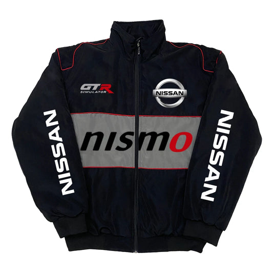 Hot Selling Nissan Racing Thick Jacket, 2025 New 3D Nissan Printed Jacket, Autumn and Winter New Windproof Jacket