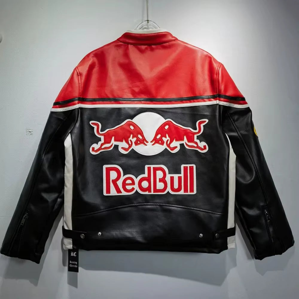 Fashion Men Leather Jacket Leisure American Style Motorcycle Uniform Waterproof PU Leather Coat Retro Lady Trend Jacket