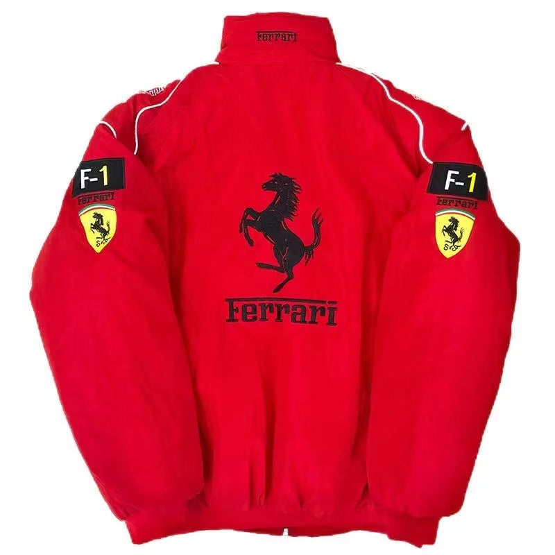 Embroidered Racing Jacket  F1  Racing Jacket Motorcycle Jacket for Men and Women Universal for  488 GTE EVO