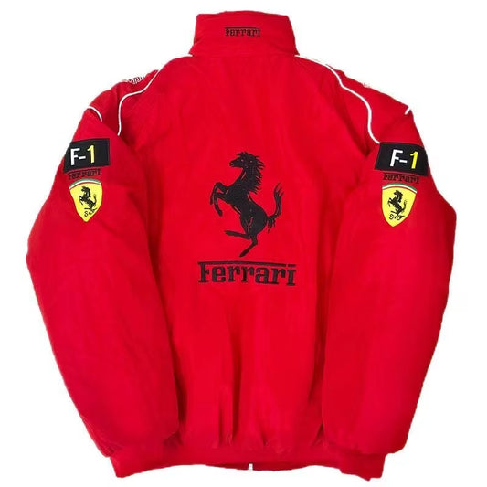 Embroidered Racing Jacket  F1  Racing Jacket Motorcycle Jacket for Men and Women Universal for  488 GTE EVO