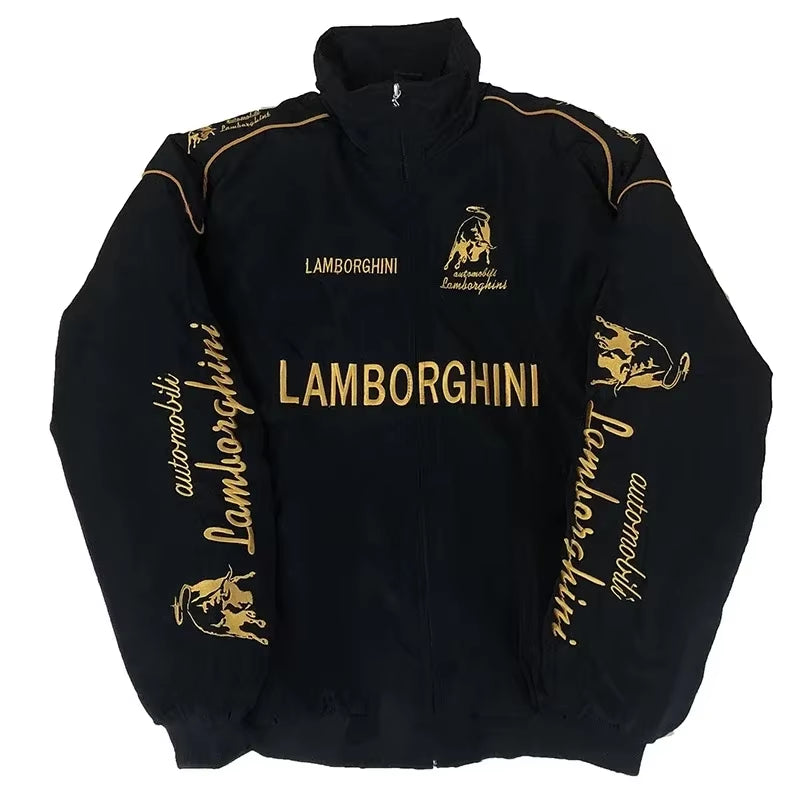 New Cross-Border F1 Lamborghini Embroidered Racing Jacket Motorcycle Riding Casual Long Sleeve Outerwear Men'S Sportswear